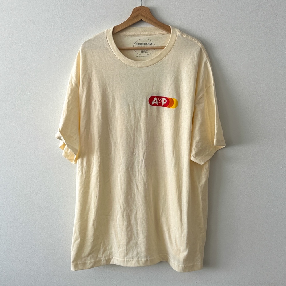 White Noise Film A&P T-Shirt Size XXL Cream Off White